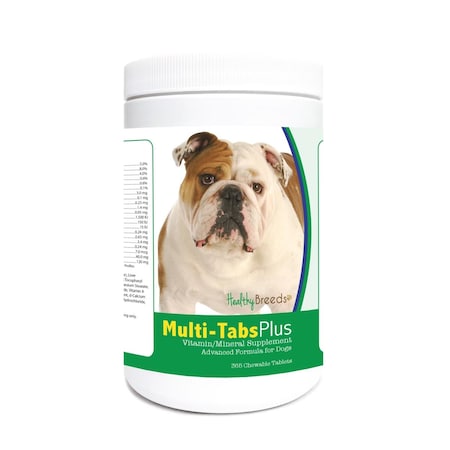 Healthy Breeds Bulldog Multi-Tabs Plus Chewable Tablets, 365PK 840235124010